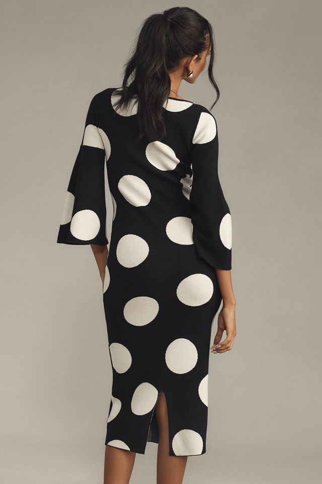 By Anthropologie Kleid mit Trompetenärmeln und Midi-Länge #2