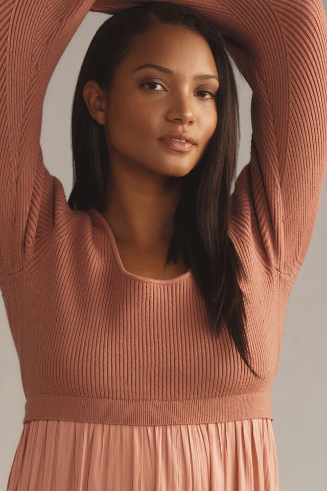 Thea Twofer Sweater Dress: Scoop-Neck Edition | Anthropologie