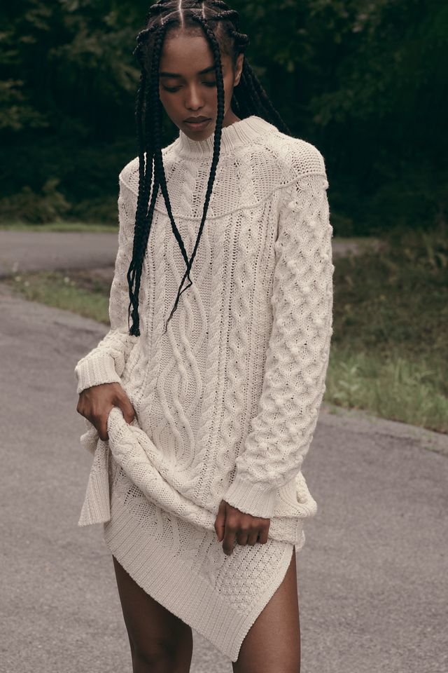 By Anthropologie Long-Sleeve Sweater Midi Dress #1