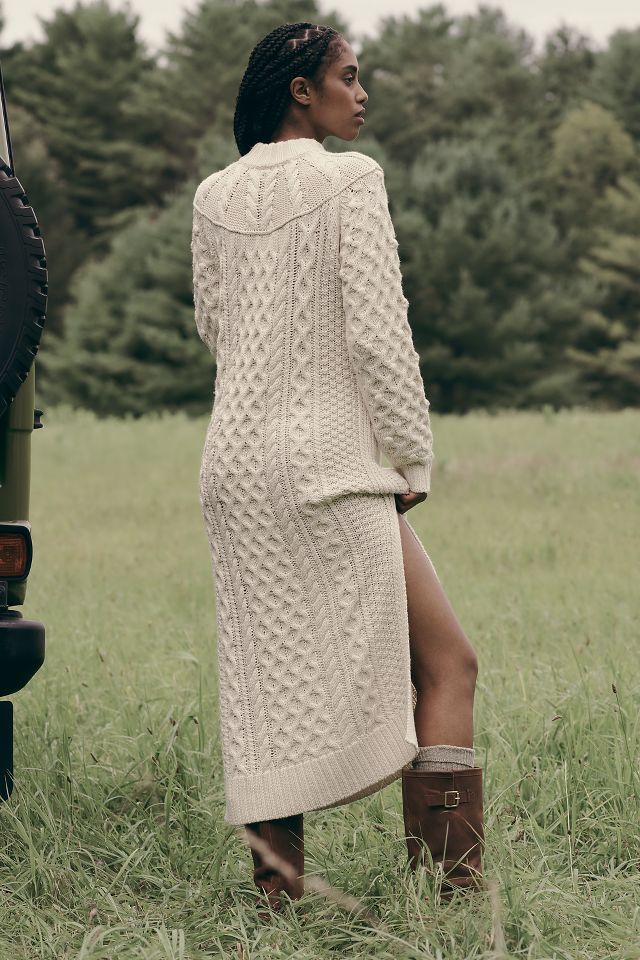 By Anthropologie Long Sleeve Sweater Midi Dress Anthropologie