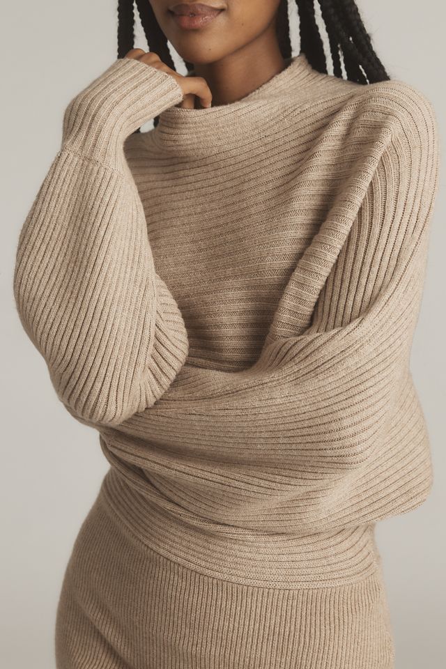 By Anthropologie Long-Sleeve Slim Sweater Midi Dress #2