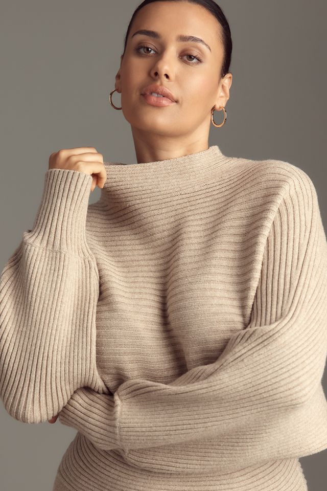 By Anthropologie Long-Sleeve Slim Sweater Midi Dress #4