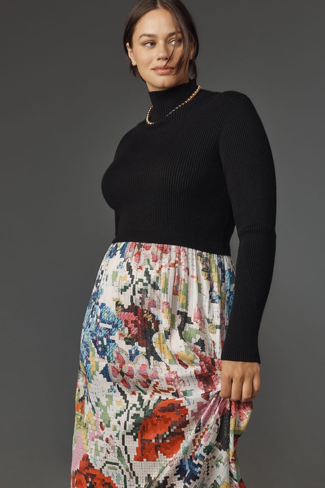 The Thea Long-Sleeve Twofer Maxi Dress  #6