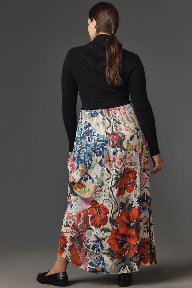 The Thea Long-Sleeve Twofer Maxi Dress  #7