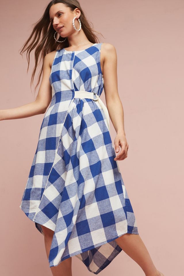 Anthropologie gingham outlet dress