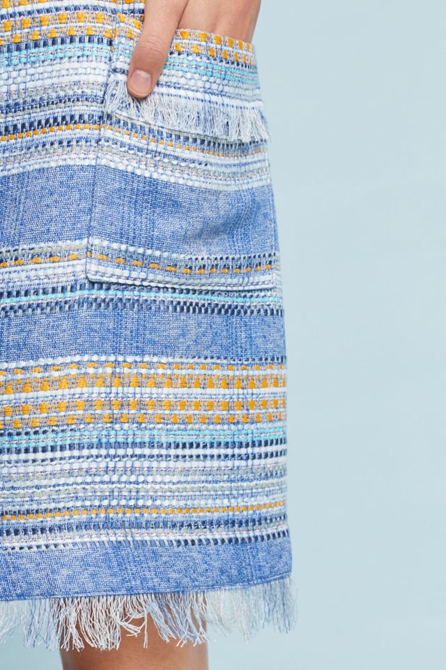 Striped Tweed Shift Dress #2