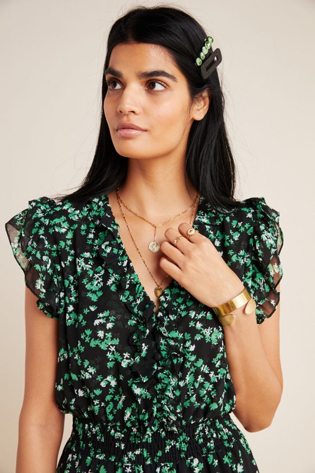 Ophelia Floral Midi Dress | Anthropologie