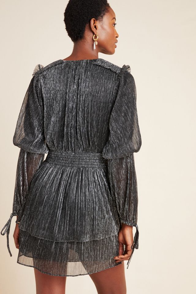 Lisi Smocked Metallic Mini Dress #1