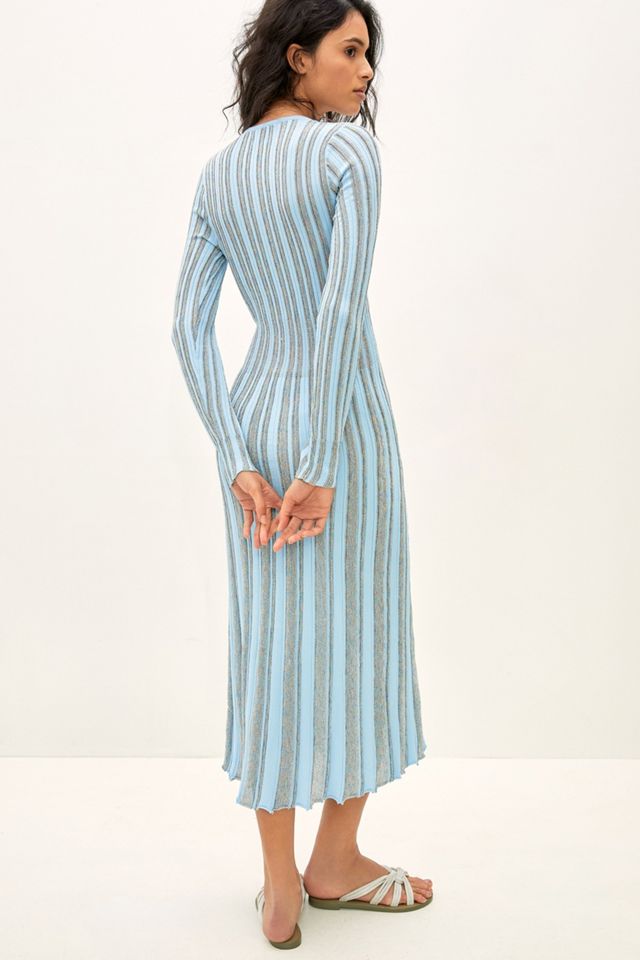 Shimmer V-Neck Midi Dress #2