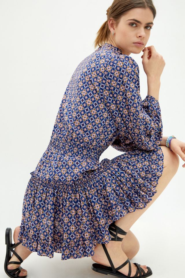 Puff-Sleeved Mini Dress #3