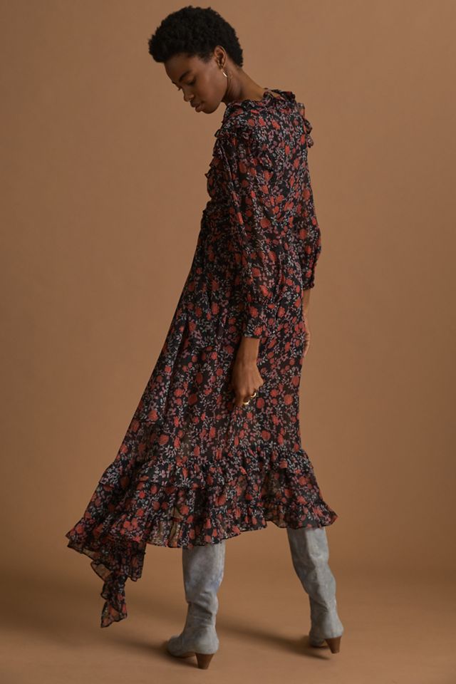 Ruffled Chiffon Maxi Dress #3