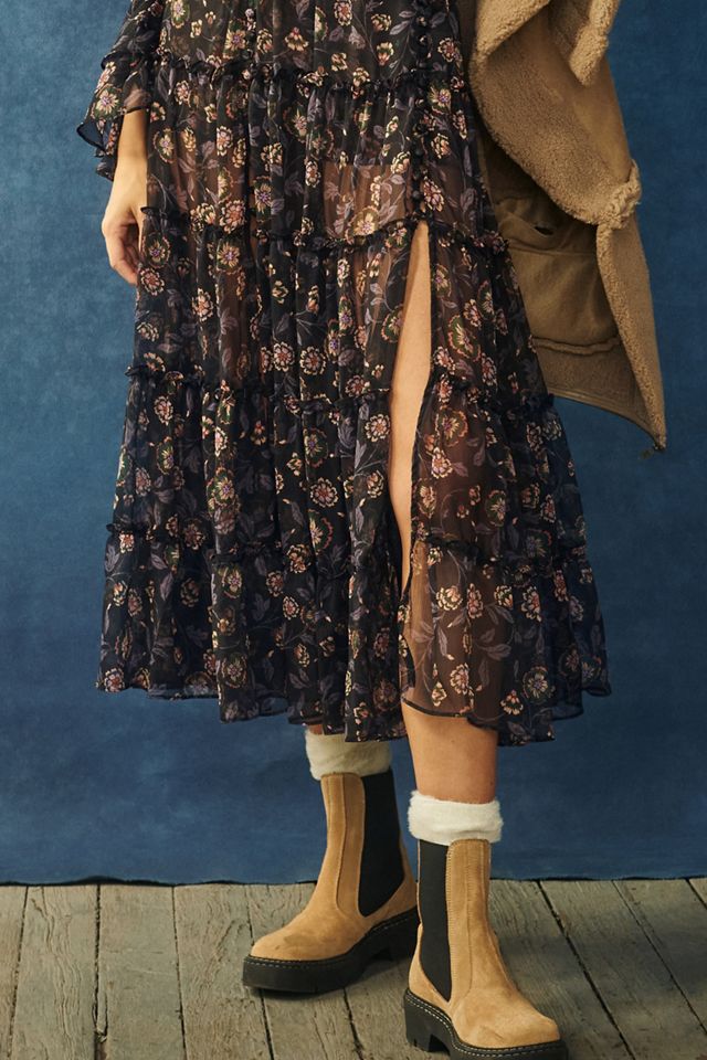 anthropologie floral tiered maxi dress Tiered Floral Maxi Dress