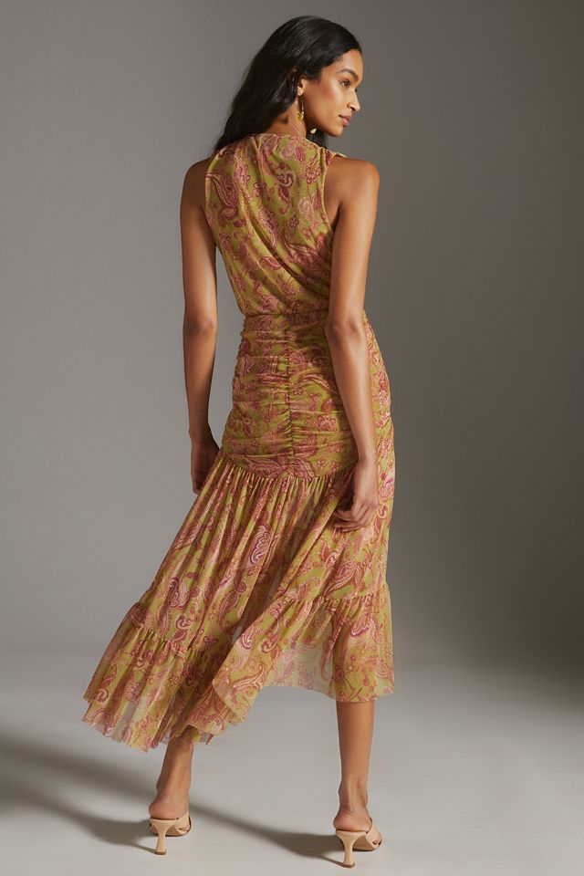 MISA Mesh Midi Dress | Anthropologie