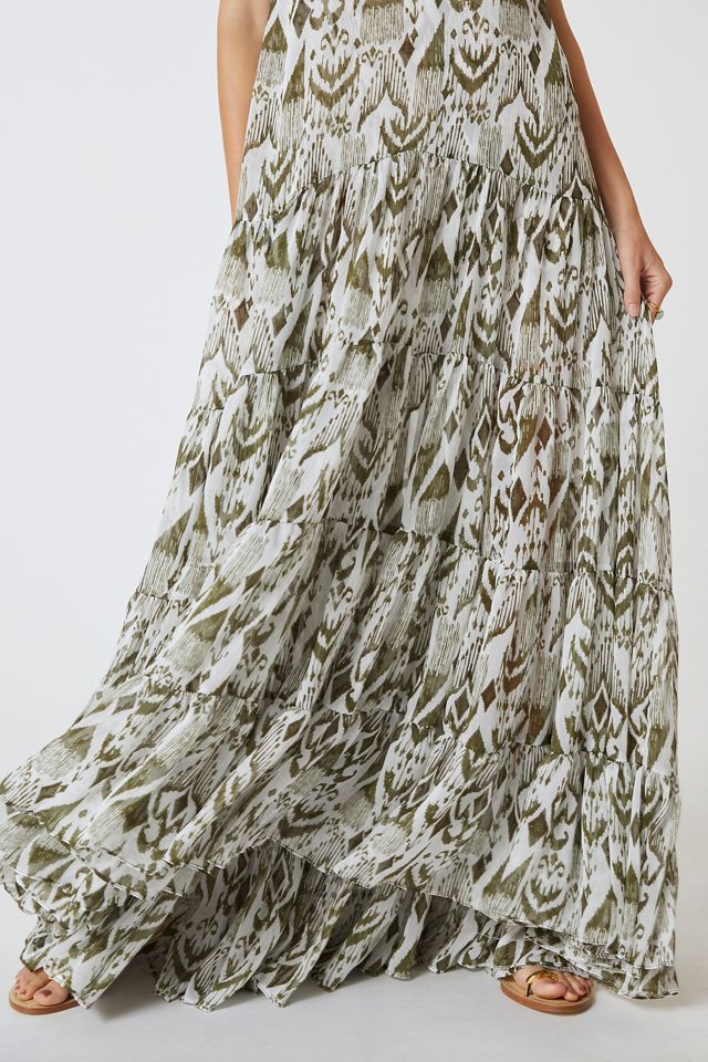 MISA Printed Halter Midi Dress #4
