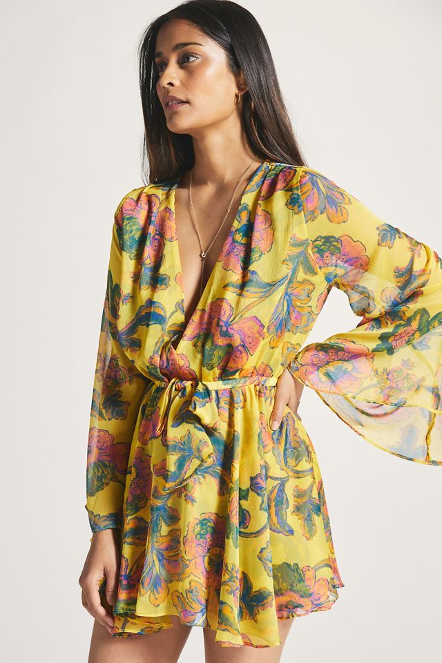 MISA Kaia Floral Chiffon Mini Dress #2