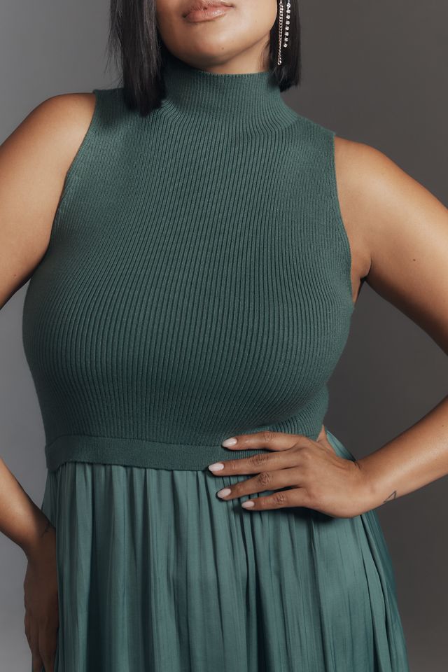 The Thea Mockable Sleeveless Midi Jumper Dress #5