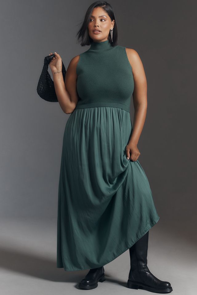 The Thea Mockable Sleeveless Midi Jumper Dress #4