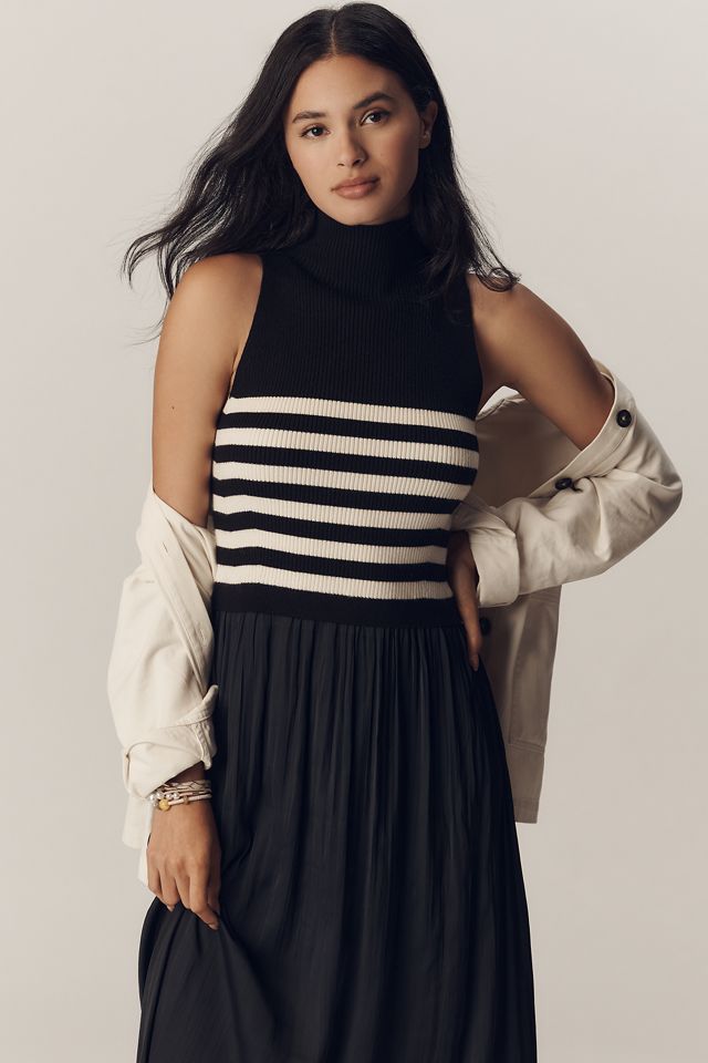 The Thea Sleeveless Twofer Maxi Dress #3