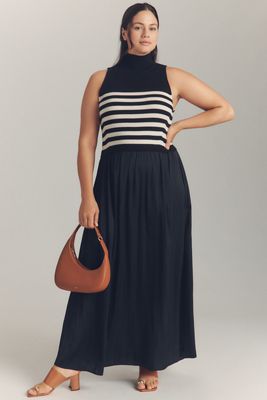 The Thea Sleeveless Twofer Maxi Dress