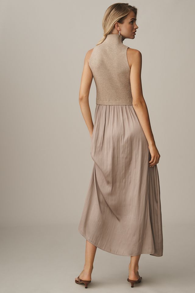 The Thea Twofer Sleeveless Sweater Dress