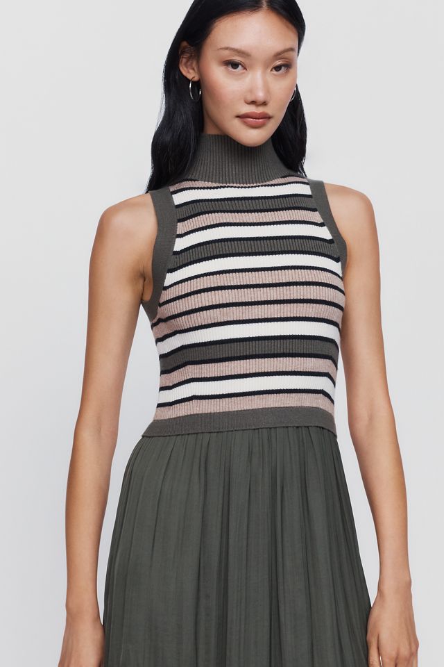 Thea Sleeveless Twofer Maxi Dress #1