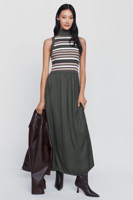 Thea Sleeveless Twofer Maxi Dress