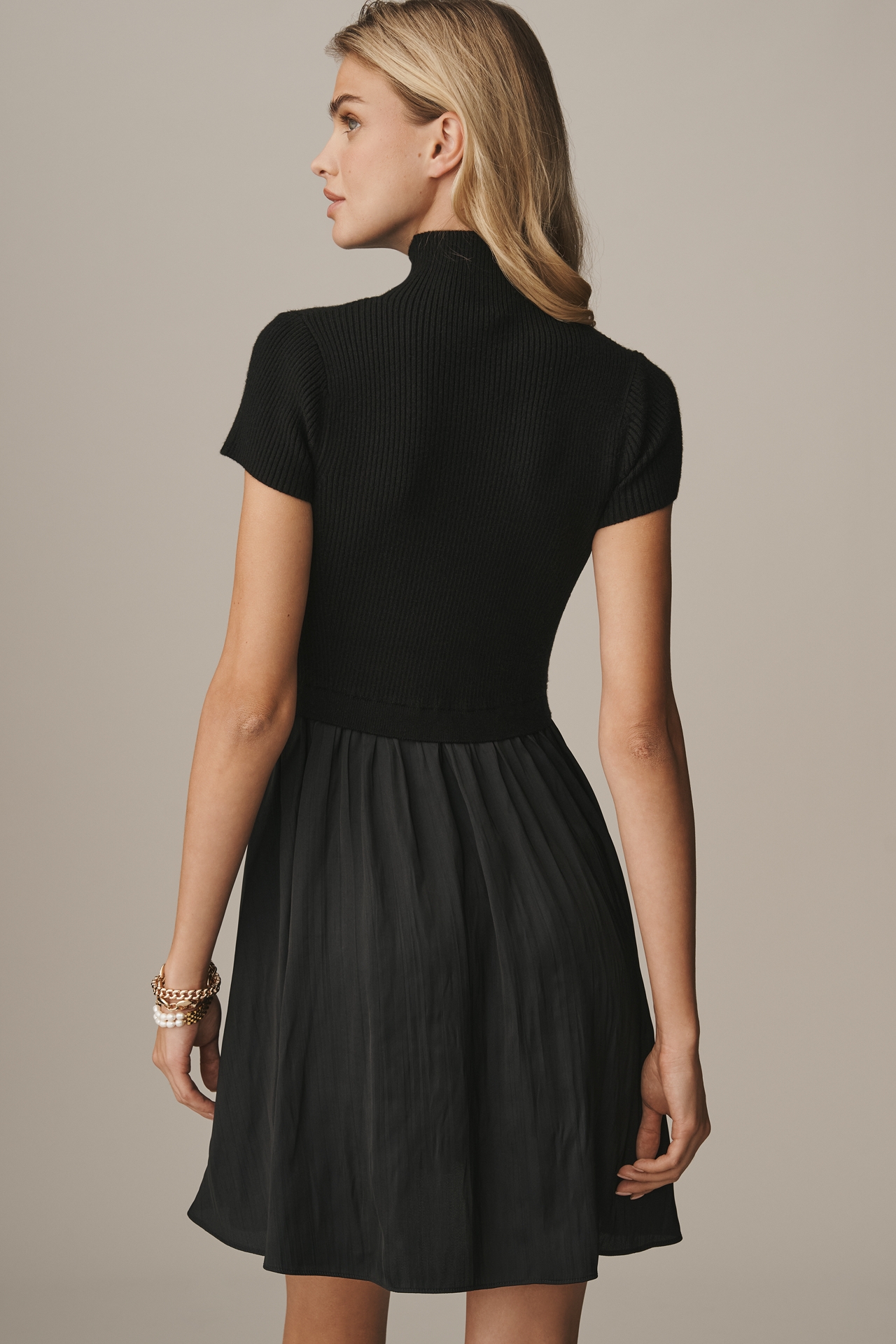 The Thea Short Sleeve Twofer Mini Dress