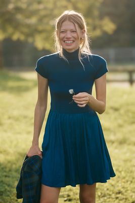 The Thea Short Sleeve Twofer Mini Dress