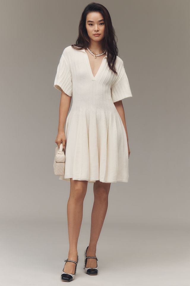 By Anthropologie A-Line Mini Sweater Dress #3