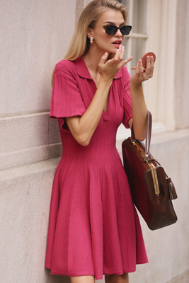 By Anthropologie A-line Mini Sweater Dress In Multi