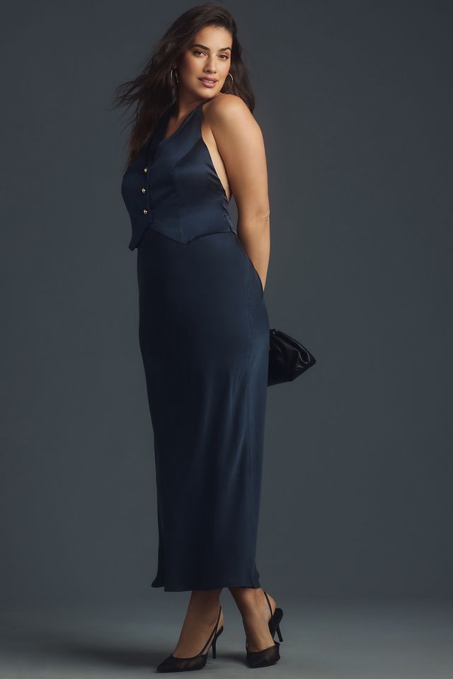 RIXO Estella Vest Midi Dress | Anthropologie