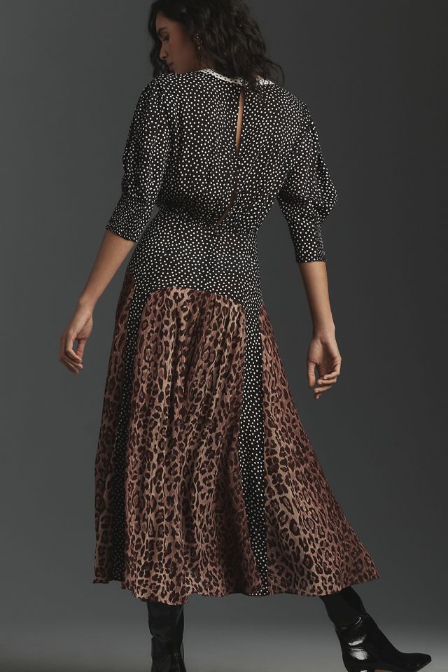 meg leopard midi dress Buy Rixo Leopard Polka Dot Meg Midi Dress from the Next UK online shop