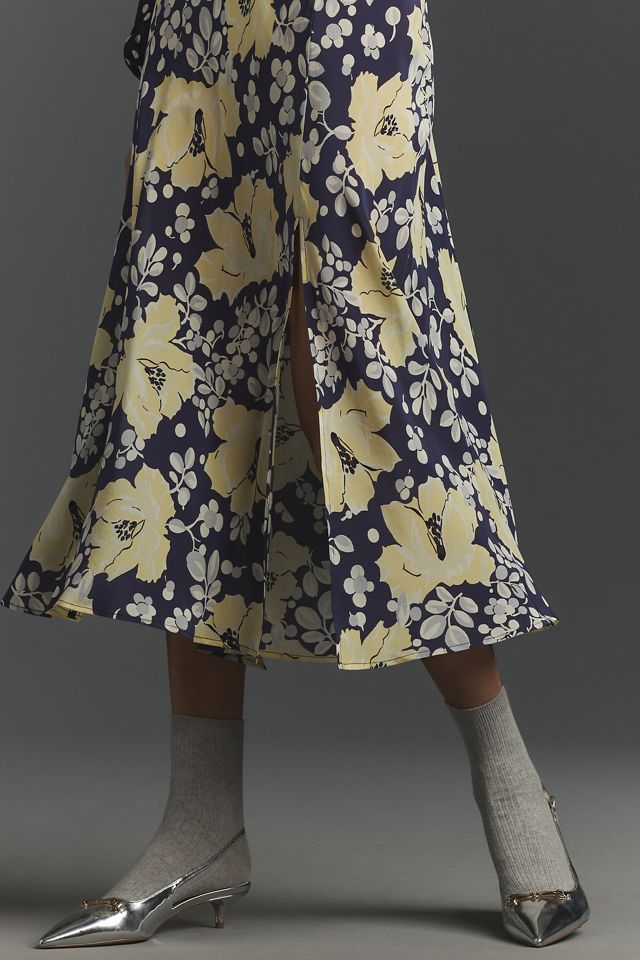 RIXO Melanie Long-Sleeve Printed Midi Dress #2