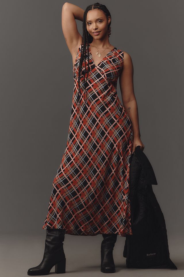 RIXO Sandrine Midi Slip Dress #7