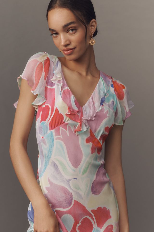 RIXO Amelle Silk Maxi Dress #2