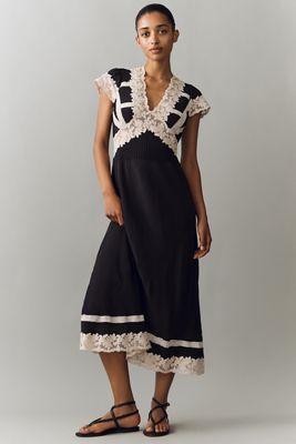 RIXO Petite Martina Midi Dress