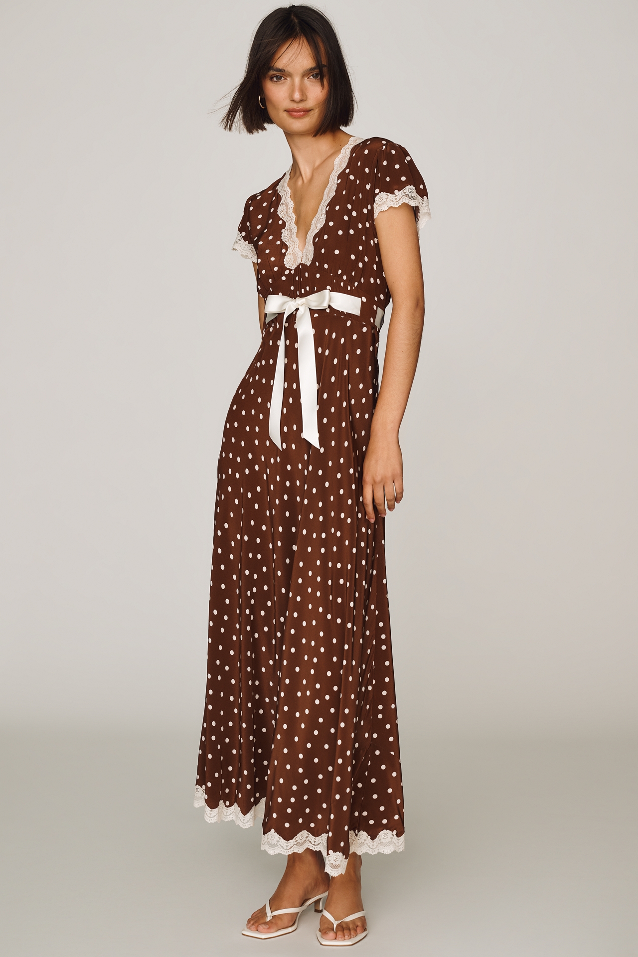 lovaan val sleeveless ruched linen silk midi dress Val  LOVAAN