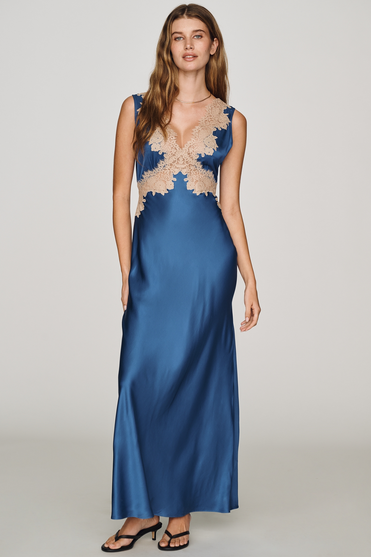 RIXO Lysandra Lace Slip Dress
