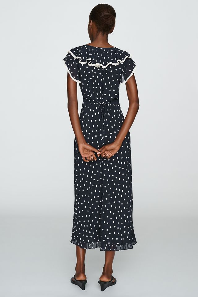 RIXO Bethea Ruffled Trim Midi Dress #2