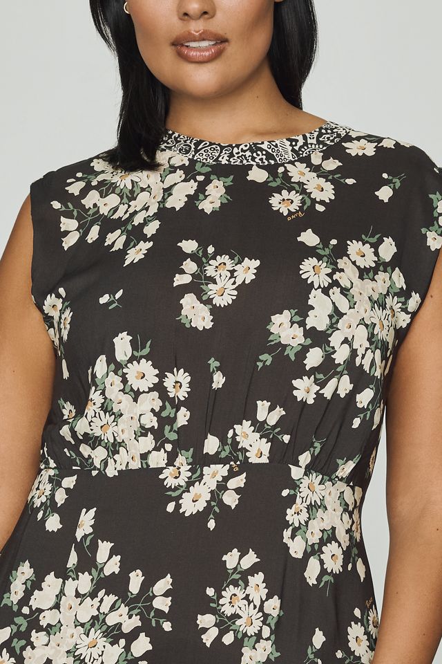 RIXO Coralie Mixed Print Midi Dress #6