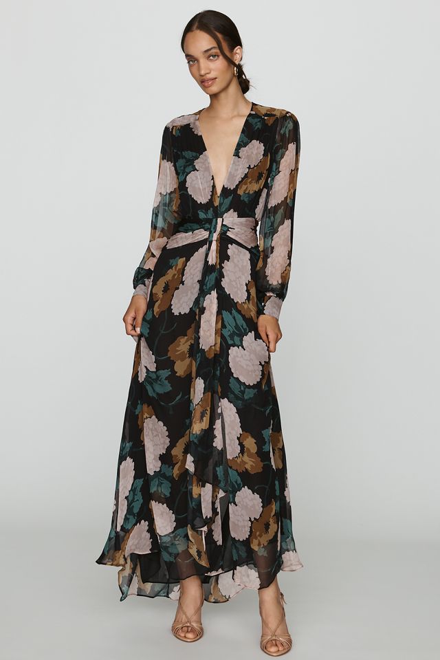 RIXO Meera Chiffon Maxi Dress #1