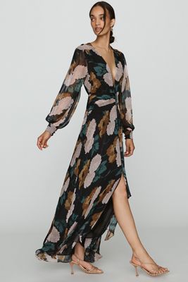 RIXO Meera Chiffon Maxi Dress