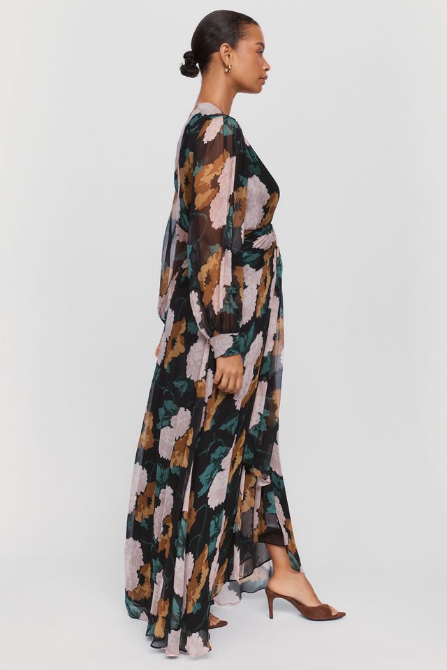 RIXO Meera Chiffon Maxi Dress #6