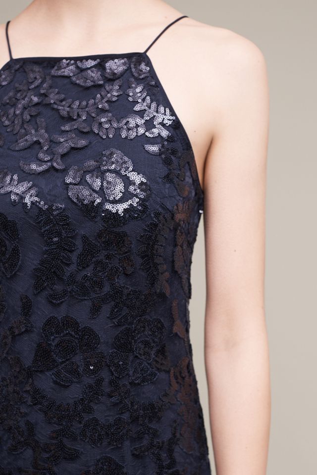 Poisat Sequined Halter Dress #1