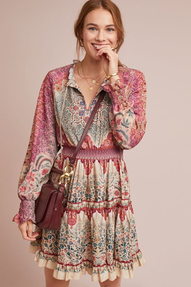 Anthropologie peasant dress best sale