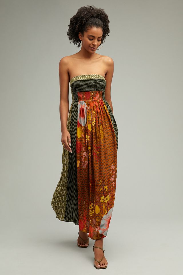 Siddhartha Bansal Smocked Maxi Dress #5