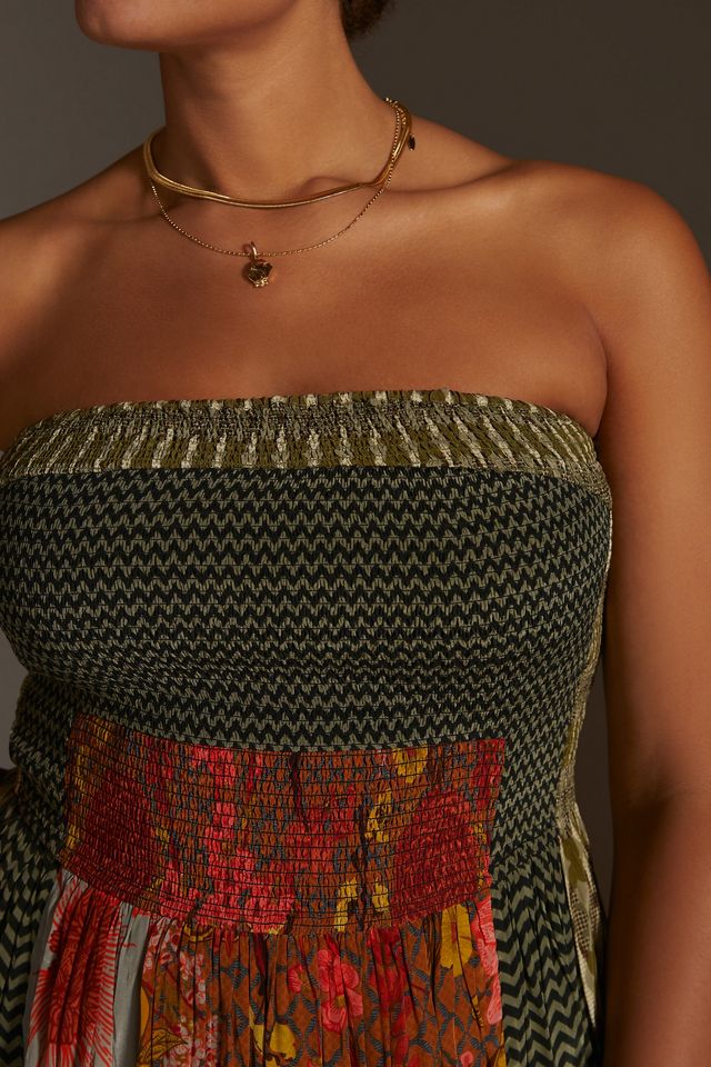 Siddhartha Bansal Smocked Maxi Dress #7