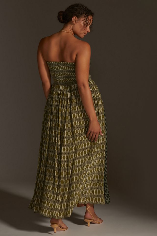 Siddhartha Bansal Smocked Maxi Dress #8
