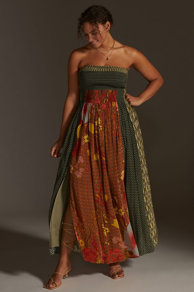 Siddhartha Bansal Smocked Maxi Dress #6