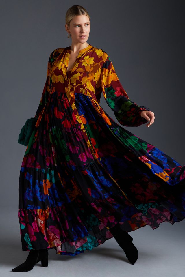 Siddhartha Bansal Button-Front Maxi Dress